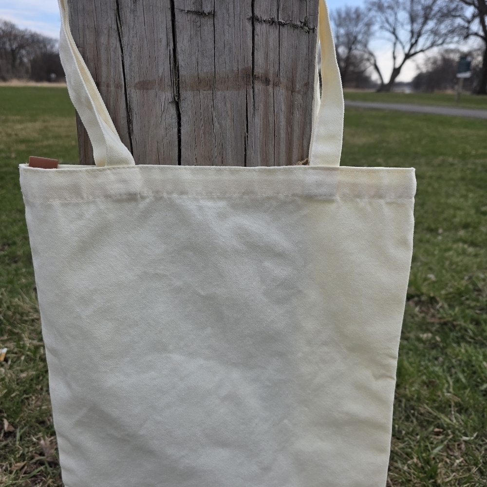 Mooshie Totes + Keychain Mushroom Girl Canvas Tote Bag 13x15 NWT - Picture 4 of 4